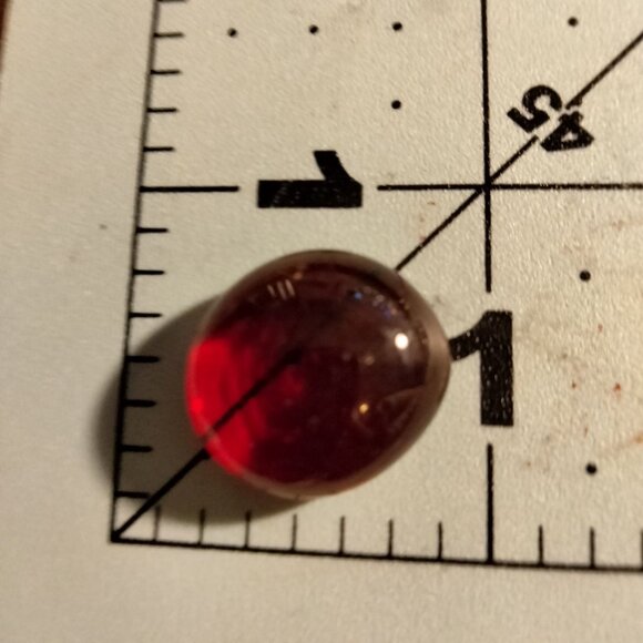 Red Glass Pebble Stones  Vase Filler Craft Decoration Aquarium  12 ounce - Picture 3 of 3